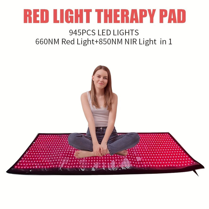 VitaLux Full Body Red Light Therapy Mat 660nm 850nm Infrared LED Blanket For Home Wellness And Re 2