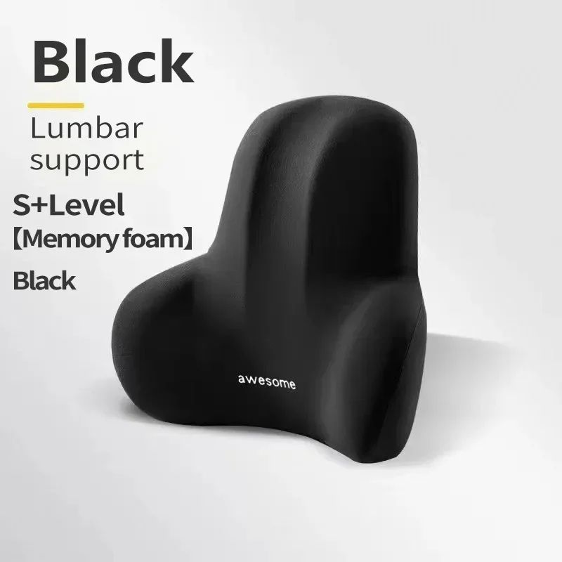 Memory Foam Lumbar Support Pillow  Back Cushion For Office Car Gaming  Postpartum Pain Relief 0