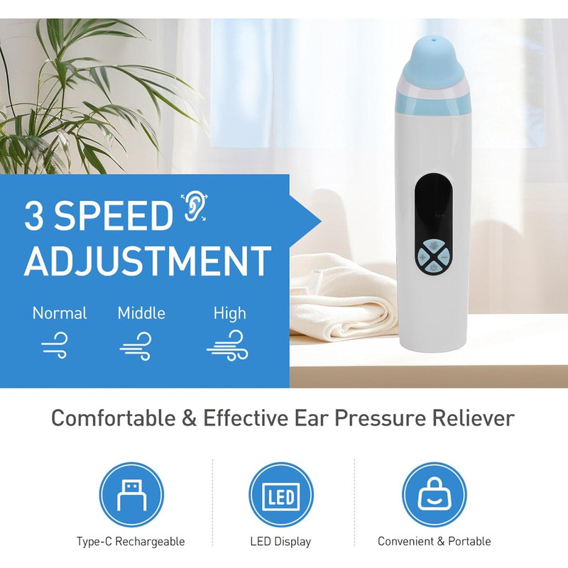 Eustachian Pressure Relief Device EasytoUse Ear Unblocker For Flying Tinnitus Ear Pressure Relief 4