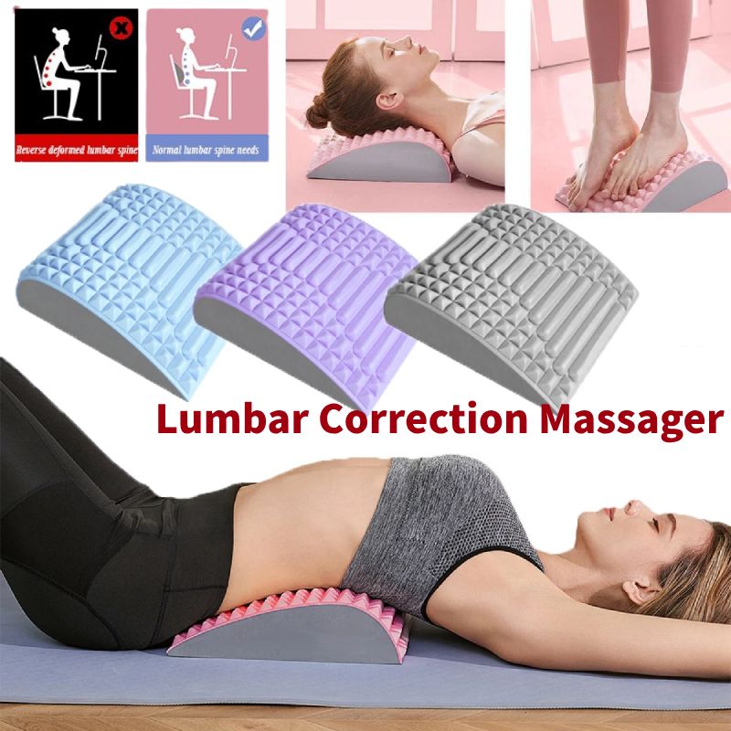 Orthopedic Back Stretcher Pillow  Lumbar Support Massager For Posture Sciatica  Herniated Disc Reli 6
