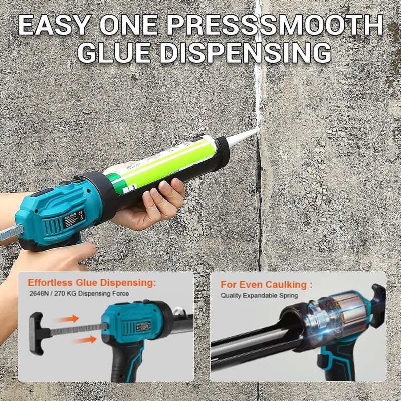 Cordless Electric Caulking Gun HeavyDuty Sealant Tool For Makita 18V Battery No Battery Included 6