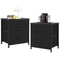 JHK 2Piece Fabric Drawer Nightstand Set Lightweight Storage For Bedroom Dorm Or Office 6