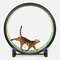 One Fast Cat Gen 7 Cat Exercise Wheel  48 Indoor Running Wheel With Jungle Leaves Foam Traction 1
