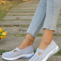 lightweight casual sneakers for women – breathable flat shoes for everyday comfort