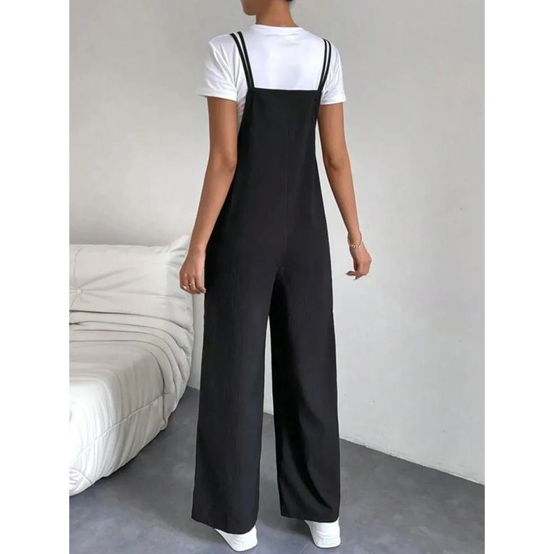 Coastline Breeze Wide Leg Jumpsuit Casual Summer Overalls For Women 2