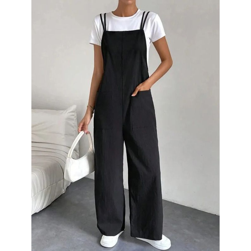 Coastline Breeze Wide Leg Jumpsuit Casual Summer Overalls For Women 1