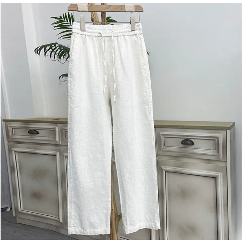 BreezeFlex Mens Linen Pants  Lightweight Cotton Hemp Trousers For Summer Comfort 2