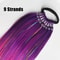 SparklePop Tinsel Ponytail Extension Colorful Braiding Hair Tie For Girls 2