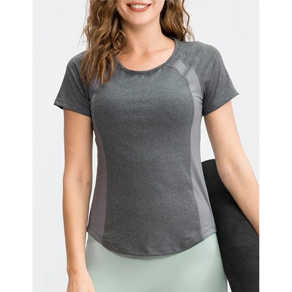 ZenFlow Womens Quick Dry Yoga Tee  Breathable Short Sleeve Workout Shirt 7