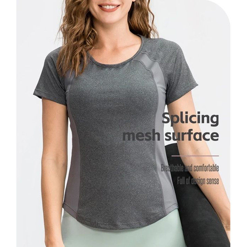 ZenFlow Womens Quick Dry Yoga Tee  Breathable Short Sleeve Workout Shirt 3