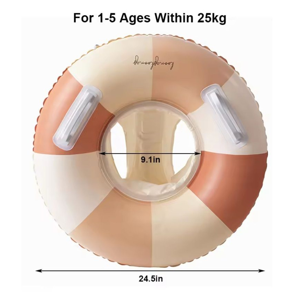 Rooxin Baby Pool Float With Canopy  Secure  Comfy Swim Ring For Toddlers 3