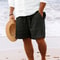Mens Lightweight Casual Beach Shorts MultiPocket Comfort For Travel Lounging Summer Style 0