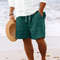 Mens Lightweight Casual Beach Shorts MultiPocket Comfort For Travel Lounging Summer Style 10