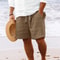 Mens Lightweight Casual Beach Shorts MultiPocket Comfort For Travel Lounging Summer Style 7