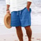 Mens Lightweight Casual Beach Shorts MultiPocket Comfort For Travel Lounging Summer Style 5