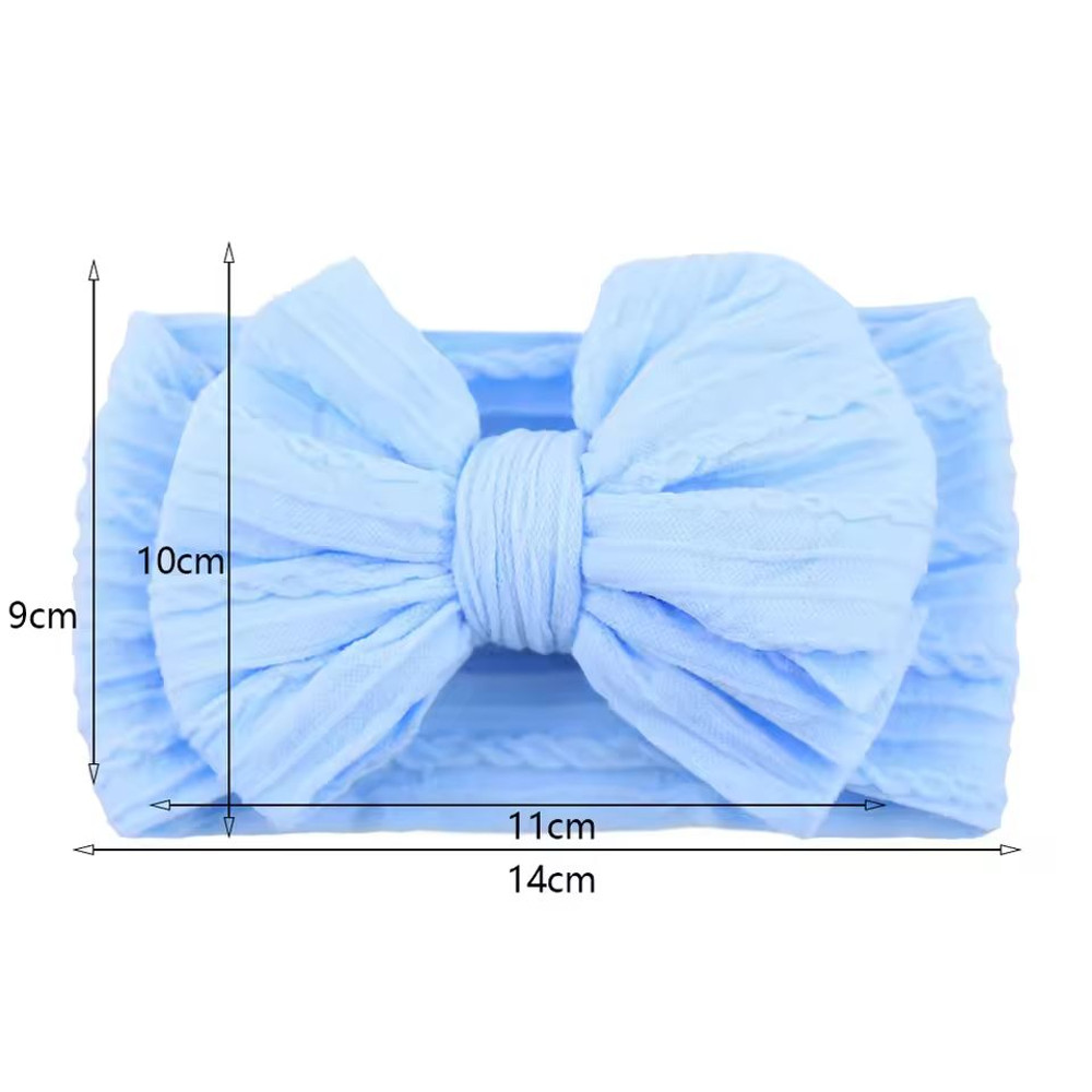 Soft Nylon Baby Headbands With Bow  Stretchy Newborn  Infant Hair Accessories For Girls And Boys 3