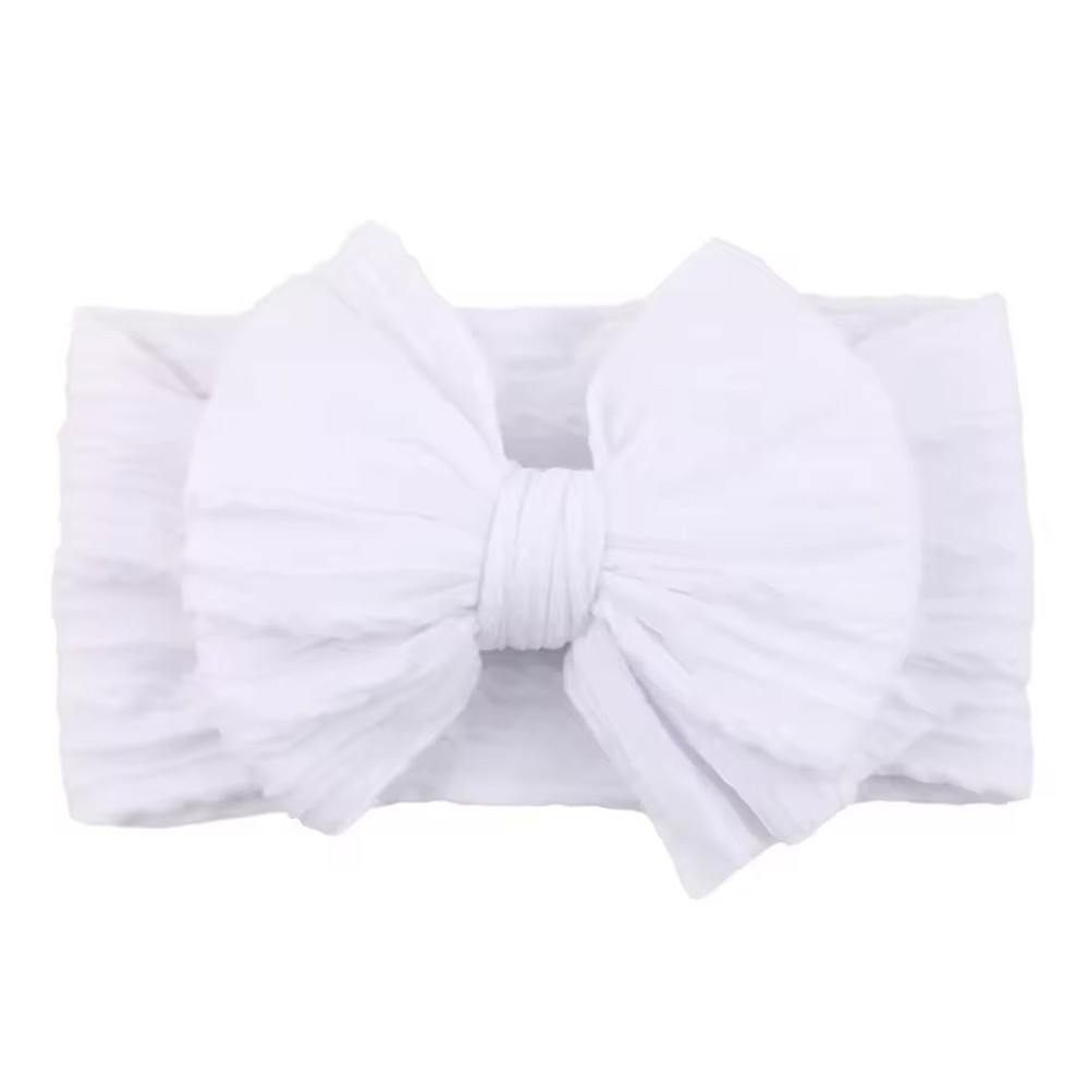 Soft Nylon Baby Headbands With Bow  Stretchy Newborn  Infant Hair Accessories For Girls And Boys 7
