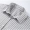 Casual Stripe Print Single Breasted Shirt Sets Womems Oversized Elastic Waist Shorts Suits 2025 Lad 1