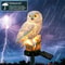 NightGuardian Solar Owl Garden Light Waterproof Outdoor Decor With LED Glow 3
