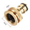 Brass Garden Hose Connector Quick Connect Adapter For 12in 34in Taps 2