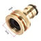 Brass Garden Hose Connector Quick Connect Adapter For 12in 34in Taps 2