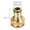 Brass Garden Hose Connector Quick Connect Adapter For 12in 34in Taps 1