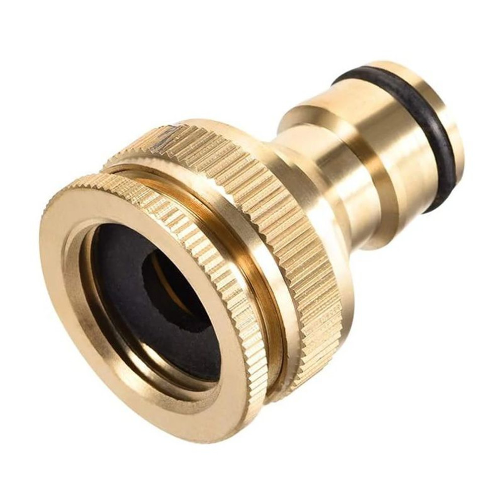 Brass Garden Hose Connector Quick Connect Adapter For 12in 34in Taps 0