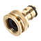 Brass Garden Hose Connector Quick Connect Adapter For 12in 34in Taps 0