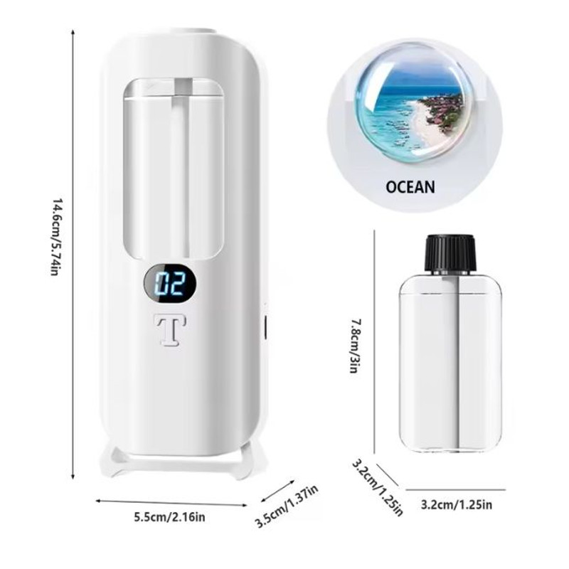 Smart Aromatherapy Diffuser  Humidifier  Digital Display With Color Lights For Home Or Office 0