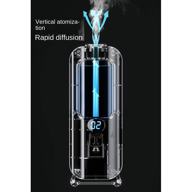 Smart Aromatherapy Diffuser  Humidifier  Digital Display With Color Lights For Home Or Office 3