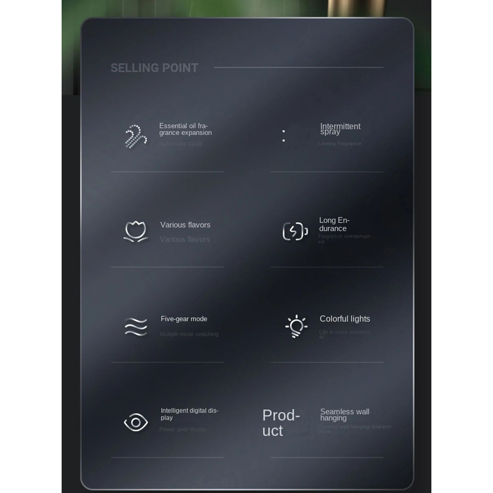 Smart Aromatherapy Diffuser  Humidifier  Digital Display With Color Lights For Home Or Office 7