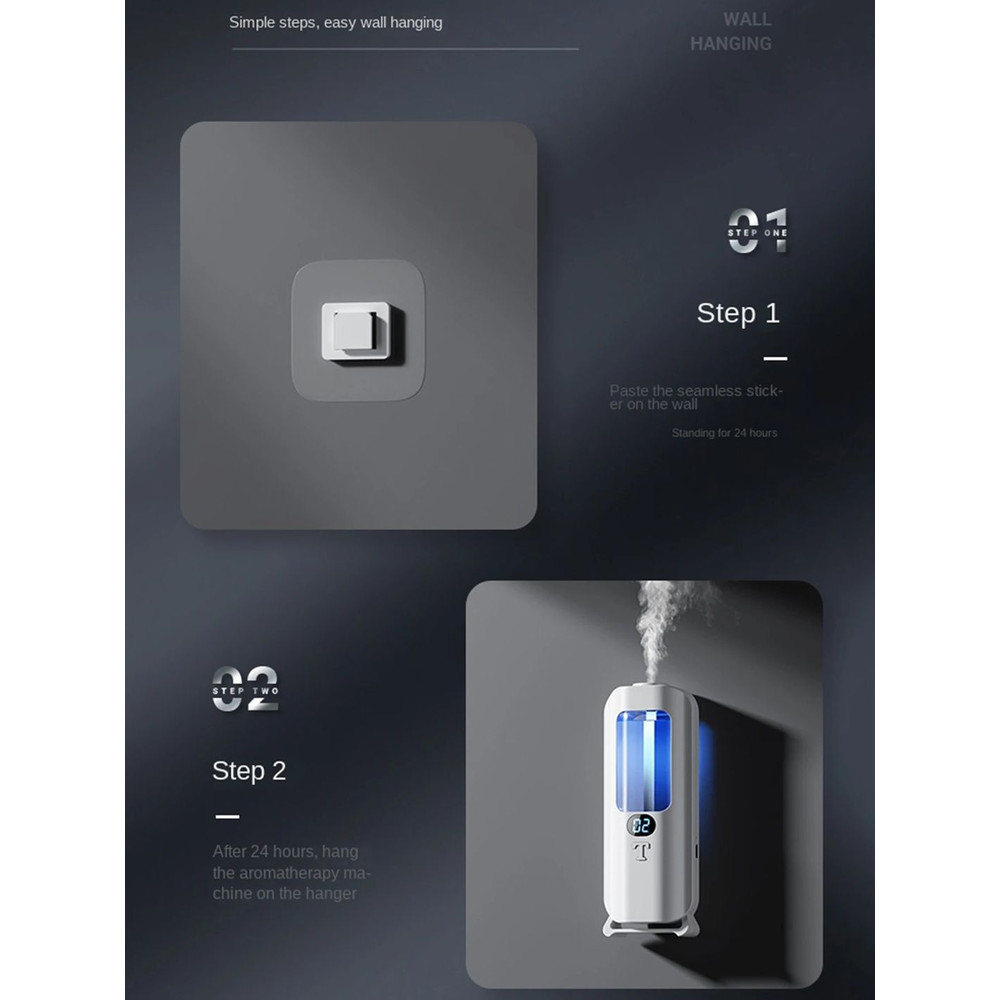 Smart Aromatherapy Diffuser  Humidifier  Digital Display With Color Lights For Home Or Office 5