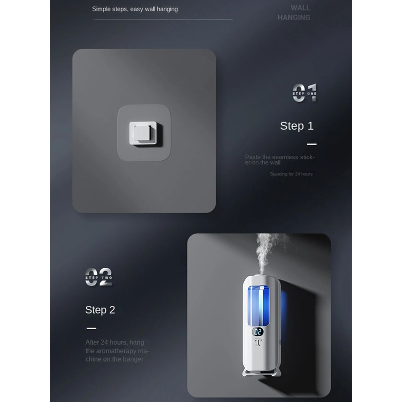 Smart Aromatherapy Diffuser  Humidifier  Digital Display With Color Lights For Home Or Office 5