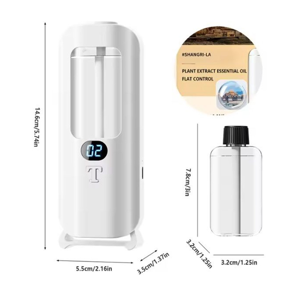 Smart Aromatherapy Diffuser  Humidifier  Digital Display With Color Lights For Home Or Office 10