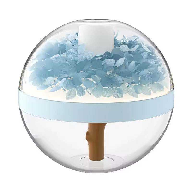 USB Rechargeable Flower Humidifier  270ml Mini Air Mist Maker With LED Mood Light 7