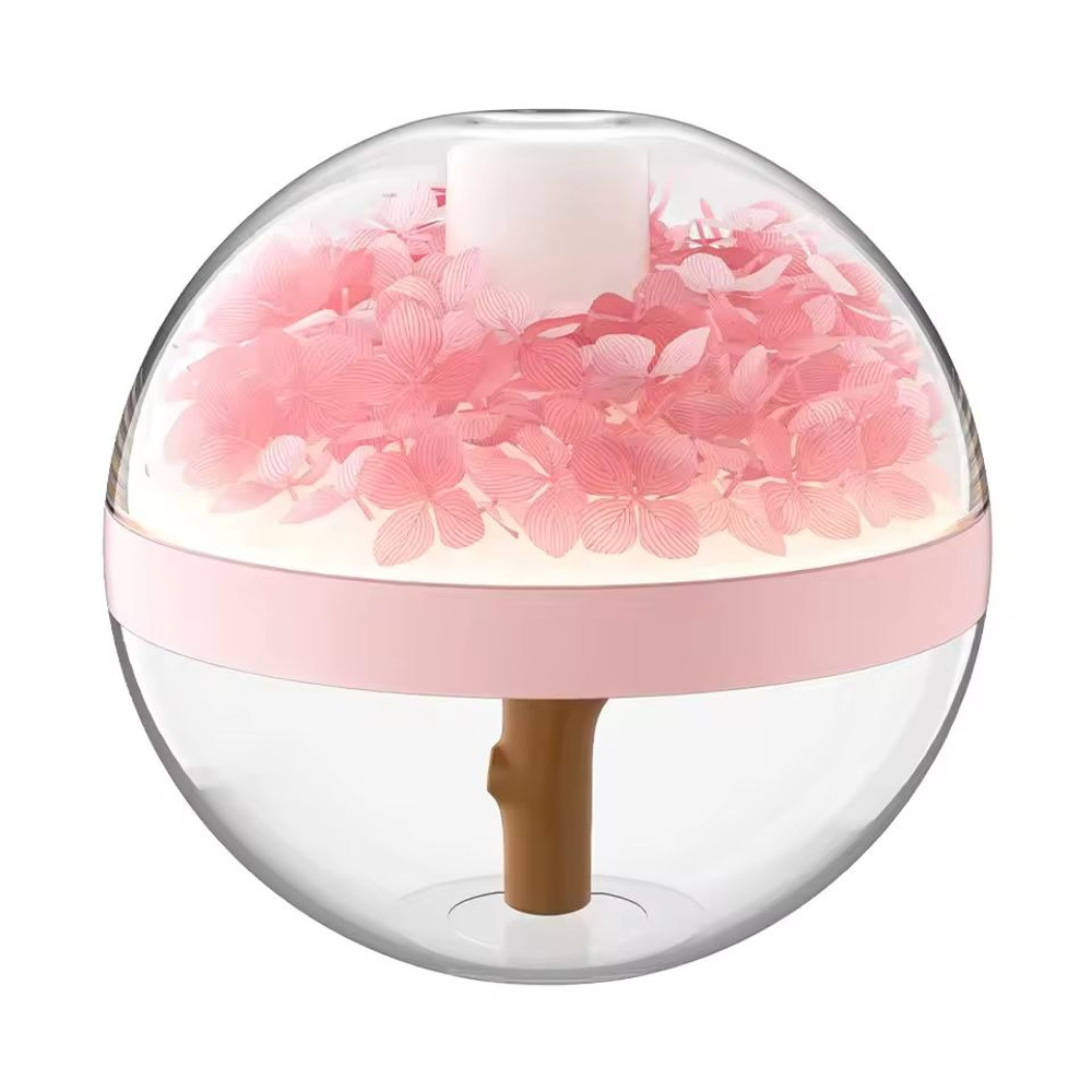 USB Rechargeable Flower Humidifier  270ml Mini Air Mist Maker With LED Mood Light 6