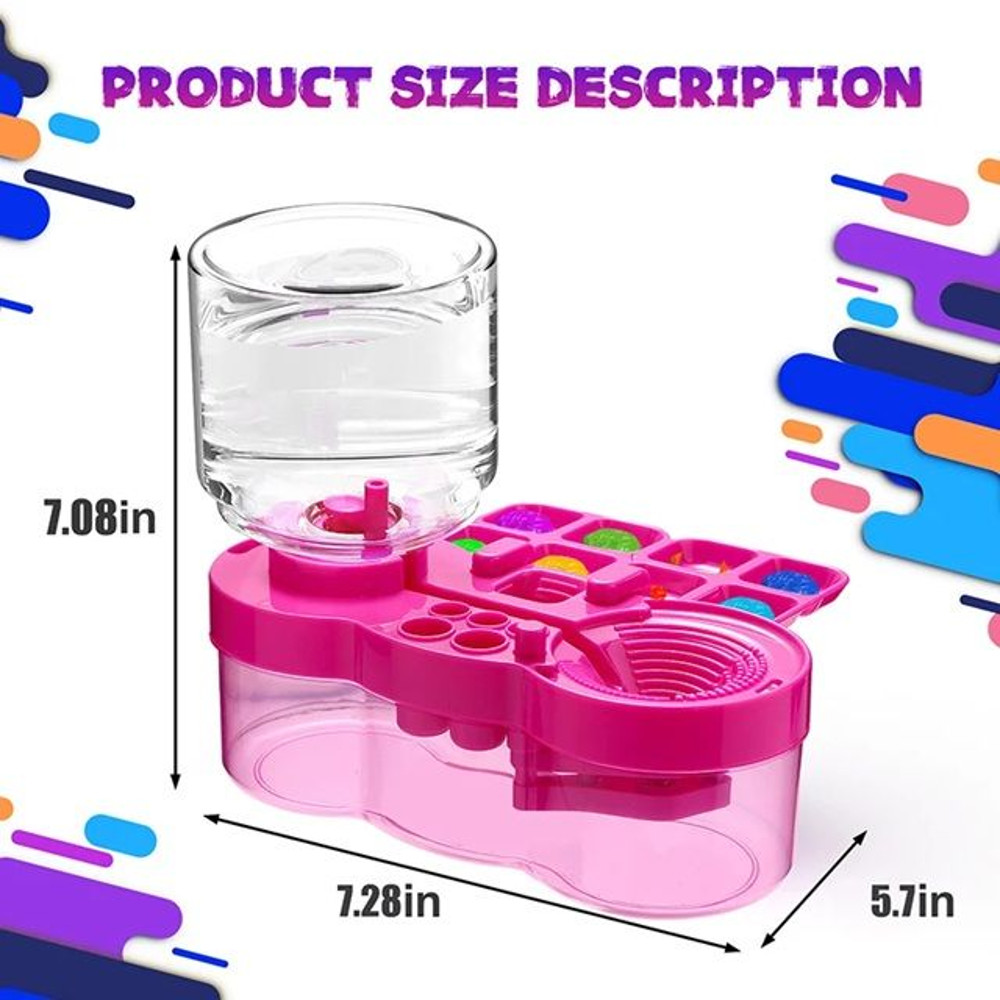 SmartFlow Paint Brush Cleaner Bucket  MessFree Art Cleaning Tool For Kids  Hobbyists 3