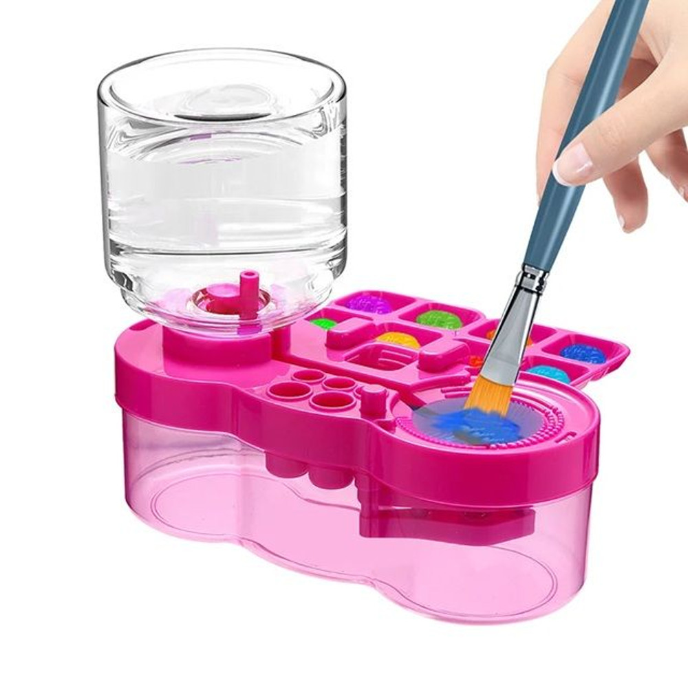 SmartFlow Paint Brush Cleaner Bucket  MessFree Art Cleaning Tool For Kids  Hobbyists 0