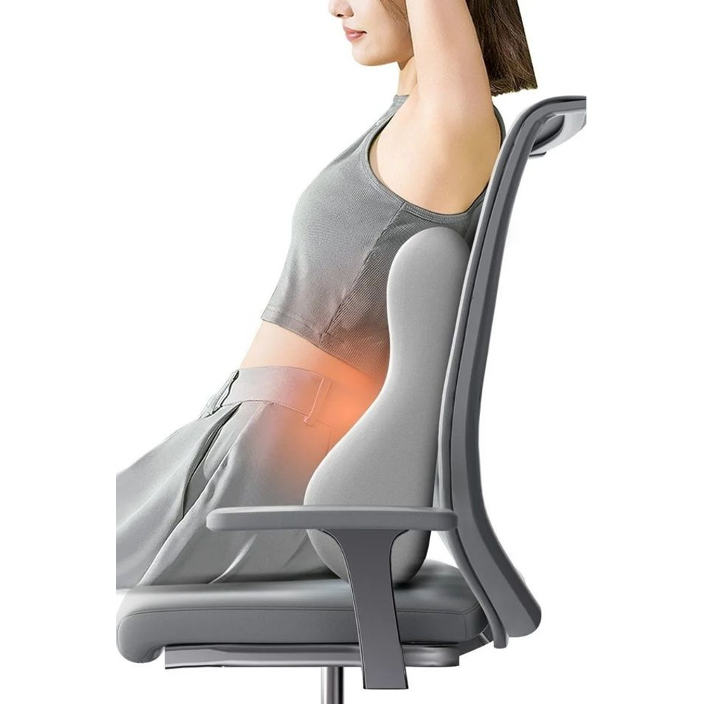 OrthoRelief Memory Foam Lumbar Cushion Ergonomic Back Support For Car Office Postpartum Comfort 4