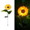 SunGlow Solar Sunflower Lights Waterproof Outdoor Landscape Stakes For Garden Lawn Pathway Decor 2
