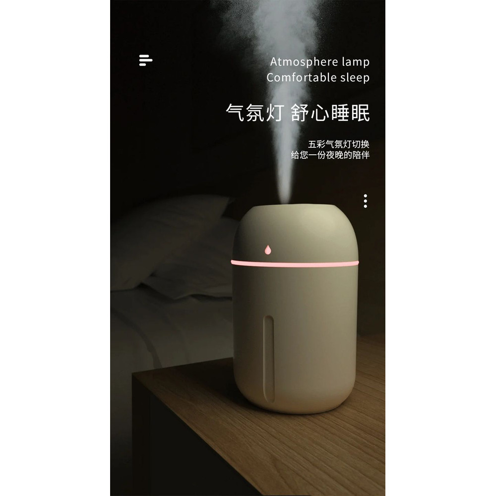 AromaMist 330ML Ultrasonic Diffuser  USB Essential Oil Humidifier For Quiet Home Relaxation 5