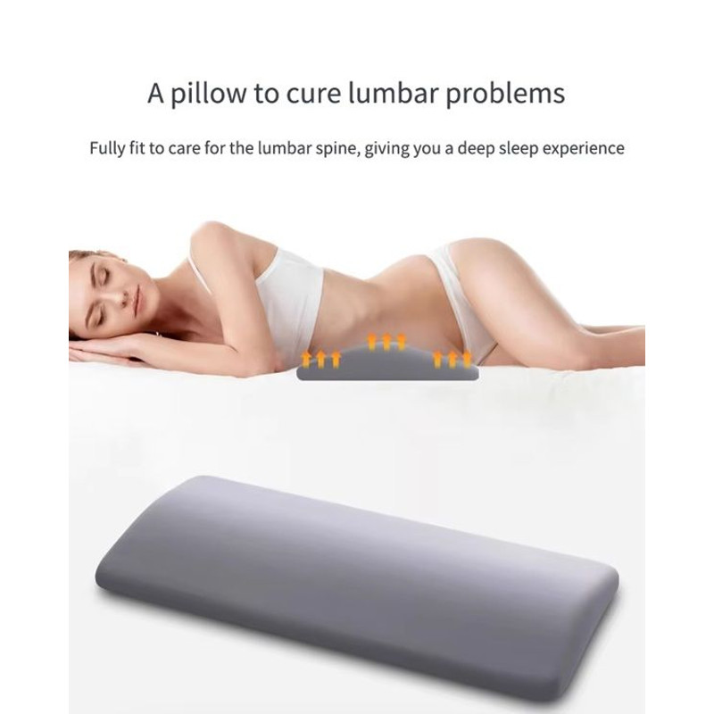 SleepAlign Memory Foam Lumbar Pillow  Back Support Cushion For Bedtime Pain Relief 0