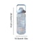 HydraTrack 2L Sports Water Bottle TimeMarked Straw Bottle For Fitness Gym Outdoor Hydration 6