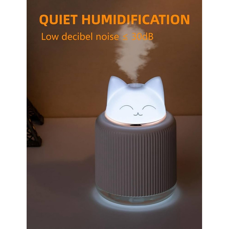 CloudBreathe 300ML USB Humidifier  Cute Cartoon Diffuser With LED Night Light For Kids  Desks 2