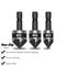ProChamfer 3PC Hex Shank Countersink Drill Bit Set 90 Chamfer Tool For Clean Woodworking Finishes 3