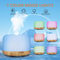 ZenGlow 500ML Wood Grain Aroma Diffuser Ultrasonic Essential Oil Humidifier With Remote LED Light 4