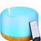 ZenGlow 500ML Wood Grain Aroma Diffuser Ultrasonic Essential Oil Humidifier With Remote LED Light 6