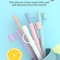 SipFlex 6Pack Silicone Straw Set Long Reusable Straws With Covers Compatible With Stanley 40oz30oz 1