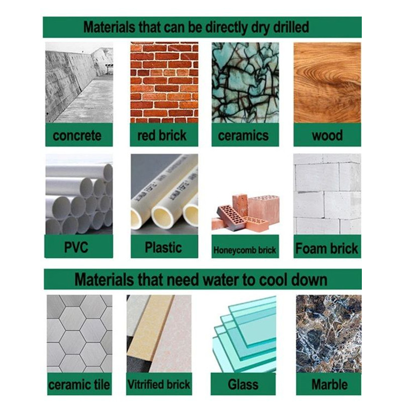 ProBore MultiSurface Masonry Tile Drill Bit Set 3mm12mm Hex Shank 3