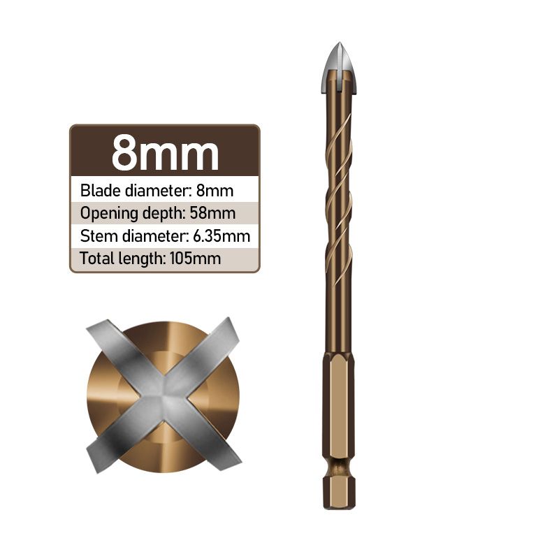 ProBore MultiSurface Masonry Tile Drill Bit Set 3mm12mm Hex Shank 8